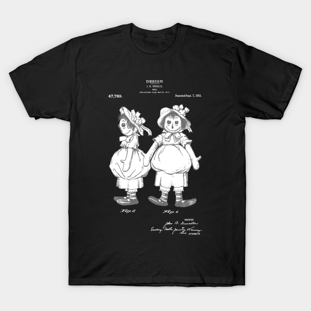 Raggedy Ann Doll Patent. Real Annabelle haunted or possessed doll - PBpng T-Shirt by SPJE Illustration Photography